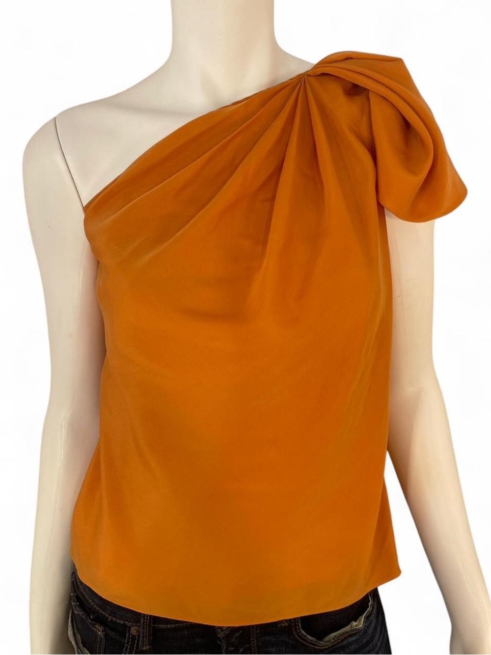 The Limited‎ Orange chic one shoulder top✨